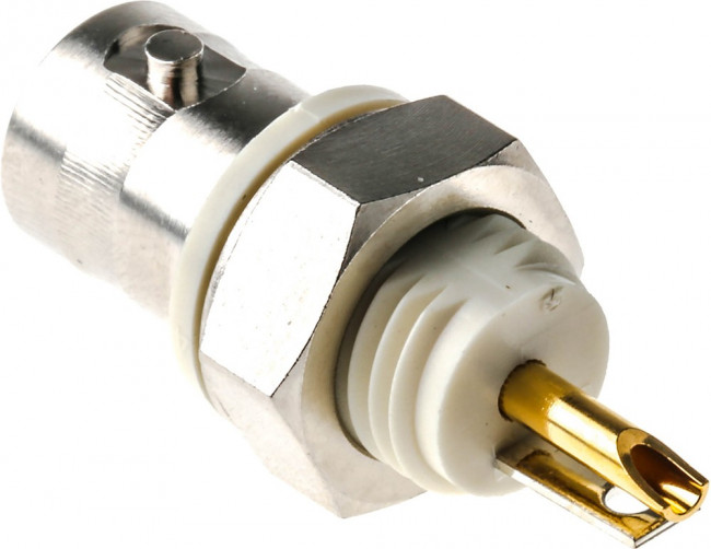 B6651B1-NNYL3G-50, Разъем РЧ / Коаксиальный, BNC Коаксиальный, Прямое Гнездо с Гайкой, 50 Ом, Фосфористая Бронза B6651B1-NNYL3G-50, Разъем РЧ / Коаксиальный, BNC Коаксиальный, Прямое Гнездо с Гайкой, 50 Ом, Фосфористая Бронза