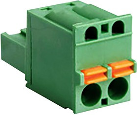 CSTBP9208/2, Съемная клеммная колодка, 5.08 мм, 2 вывод(-ов), 28AWG до 14AWG, 2.08 мм², Вставной, 20 А