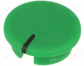 A4123105, Заглушка, ABS, зеленый, распорным стержнем, Указатель: черный
