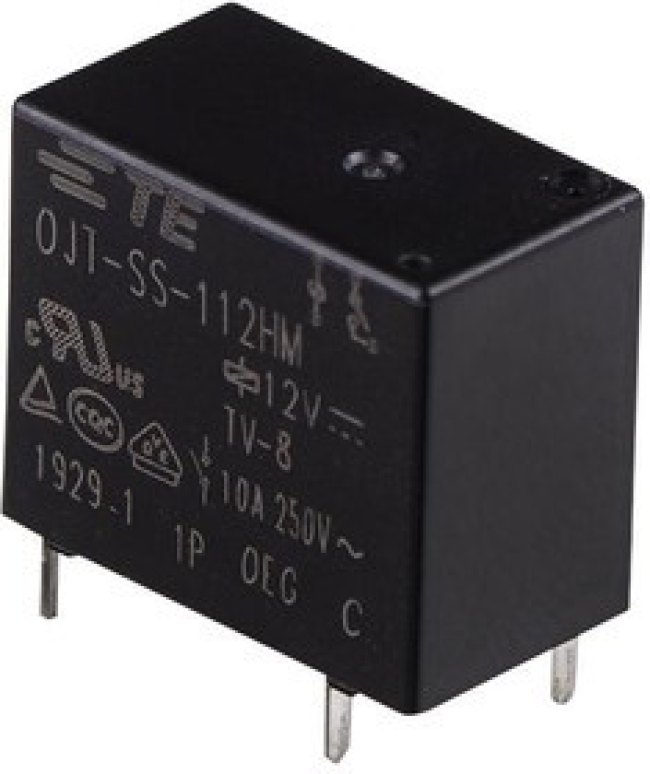 OJT-SS-124HM,00000, POWER RELAY, SPST-NO, 24VDC, 10A, THT