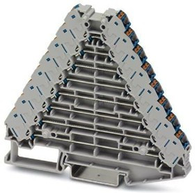 3270233, DIN Rail Terminal Blocks PTRV 8 /BU