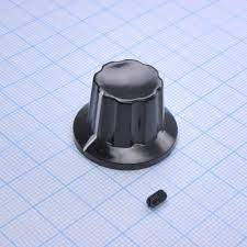 Ручка K17-1 bakelite d=6, Ручка управления, на вал 6 мм (Аналог)