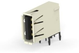 292336-2, USB Connectors REC ASY RA 4P TH