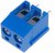 TB-5.0-P-2P1/BL, Зажимная рейка для печатных плат, угловой 90°, 5мм, на PCB, 16А TB-5.0-P-2P1/BL, Зажимная рейка для печатных плат, угловой 90°, 5мм, на PCB, 16А