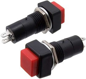 PBS-12A on-off красный, Кнопочный переключатель PBS-12A, ON-OFF, красный