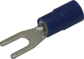 KLR/RNE-325 Наконечник вилочный изолированный с нейлоновой манжетой/Синий (НУ=100шт)/6600325