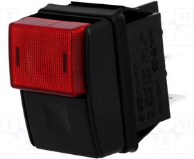 R13-537B-01-B/R, Переключатель: кнопочный, Пол: 2, DPST, 10A/250ВAC, OFF-ON, красный R13-537B-01-B/R, Переключатель: кнопочный, Пол: 2, DPST, 10A/250ВAC, OFF-ON, красный