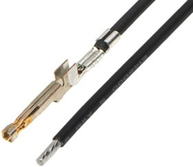 217471-1223, Rectangular Cable Assemblies ULTRA-FIT F-S 225MM 16 AWG LEADS BK Au