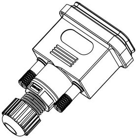 627-230-009-010, D-Sub Backshells BKSHL 9P w/o CONN