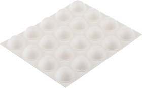 SJ 5027 WHITE, Hemispherical PUR Self Adhesive Feet, 16mm diameter x 7.9mm height SJ 5027 WHITE, Hemispherical PUR Self Adhesive Feet, 16mm diameter x 7.9mm height