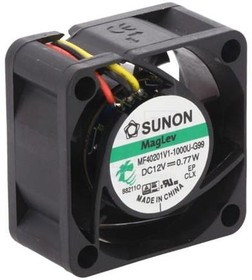 MF40201V1-1000U-G99, Вентилятор осевой, 12В DC, 40x40x20мм, подшипник Vapo, 15,04куб.м/ч, 25,5дБА