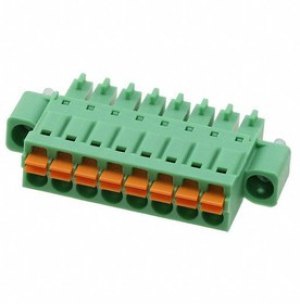 1966156, Pluggable Terminal Blocks 8 Pos 3.5mm pitch Plug 24-16AWG Spring