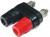 Клемма приборная, 43x35 d6/5x2мм, 1красный/1черный, отверстие 4,0/4,0мм
