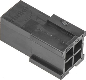 926300-3, Conn Housing PL 6 POS 6.35mm Crimp ST Cable Mount Natural Bag