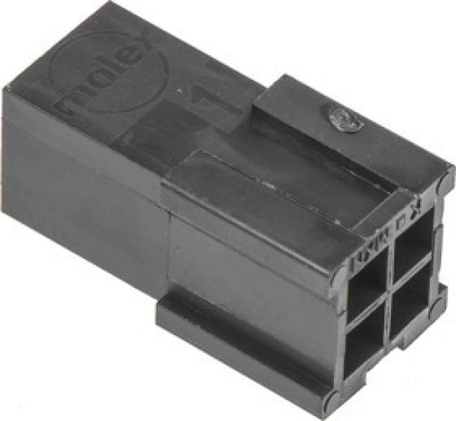 926300-3, Conn Housing PL 6 POS 6.35mm Crimp ST Cable Mount Natural Bag