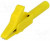 AX-CR-4PM-Y, Зажим "крокодил", 15А, желтый, Диап.захвата: макс.12мм