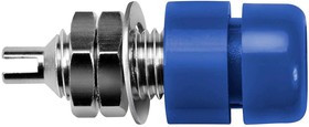 IBU401 BLUE, Blue Female Banana Socket, 4 mm Connector, Screw Termination, 32A, 30 V ac, 60V dc, Nickel Plating IBU401 BLUE, Blue Female Banana Socket, 4 mm Connector, Screw Termination, 32A, 30 V ac, 60V dc, Nickel Plating