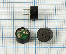 Зуммер магнитоэлектрический без генератора, 6x 4, напряжение 1.5В, сопротивление 5.5 Ом, частота 2.7