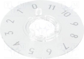 A4413049, Диск со шкалой, поликарбонат, прозрачный, распорным стержнем
