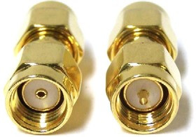 ADP-SMAM-SMAMRP, RF Adapters - In Series Adapter SMA Male to SMA Male revers polarity
