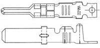 66262-1, CONTACT, PIN, 16-12AWG, CRIMP