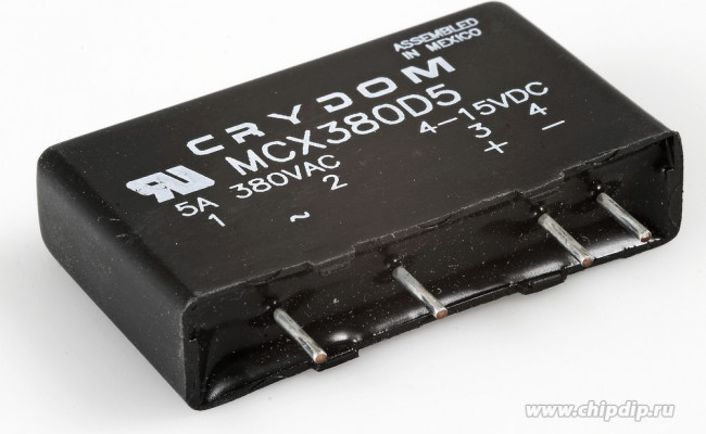 MCX380D5, Solid State Relay, 5 A Load, PCB Mount, 530 V Load, 15 V Control