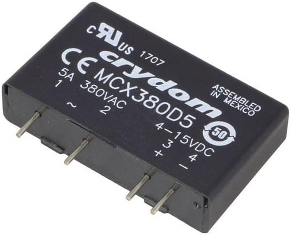 MCX380D5, Solid State Relay, 5 A Load, PCB Mount, 530 V Load, 15 V Control
