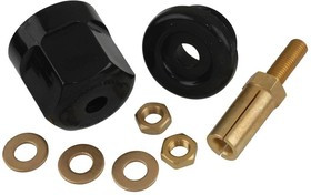 RS100GB, TEST RECEPTACLE, SKT-RECEPTACLE, 100A, WW, BLACK