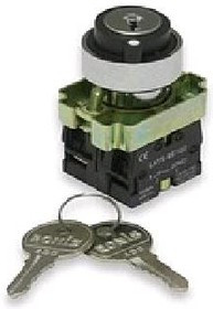 NP2-BG25B, Ключ-выключатель 2 положения с фиксацией ON-OFF/OFF-ON NP2-BG25B, Ключ-выключатель 2 положения с фиксацией ON-OFF/OFF-ON