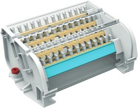 Блок распределительный 4p 7х8мм на DIN-рейку DKC BD160134 Блок распределительный 4p 7х8мм на DIN-рейку DKC BD160134