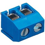 DG306-5.0-02P-12, Клеммник винтовой, 2-контактный, 5мм, прямой