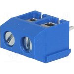 DG306-5.0-02P-12, Клеммник винтовой, 2-контактный, 5мм, прямой