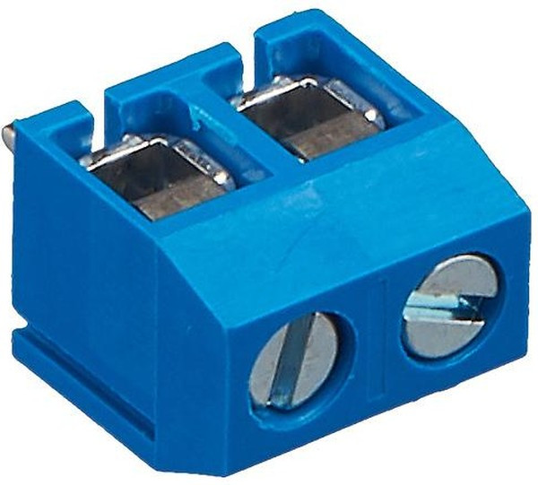 DG306-5.0-02P-12, Клеммник винтовой, 2-контактный, 5мм, прямой