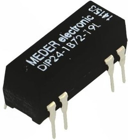 DIP24-1B72-19L, Реле: герконовое, SPST-NC, Uобмотки: 24ВDC, 1А, макс.200ВDC, 290мВт