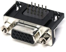 KF66X-E15S-NJ, D-Sub High Density Connectors .350 15P RECPT R/A BOARD LOCK J/S