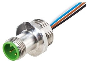 7024-13521-9720020, Circular DIN Connectors M12 male receptacle A-cod. FM F&amp;B Pro, wires PP 5x0.34 0,2m