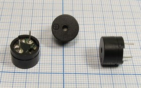 Звонок магнитоэлектрический 12x 9мм, 1.5В, 16 Ом, частота 2.048кГц; зм 12x 9\ 1,5\16\2,048\ 2P6,5\DA