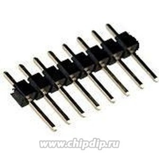 ZL201-08G, Штыревой IDC "папа" PIN 8 прямой 2,54мм THT 1x8 gold flash
