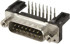 09665226802, D-Sub Standard Connectors D-Sub 50pin male angled 2.54mm pitch, turned, w/o board locks, 4-40UNC, PL2
