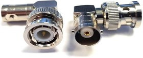 ADP-BNCM-BNCF90, RF Adapters - In Series RF Adaptor BNC (Male) to BNC (Female) Right Angle