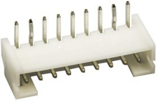 S9B-PH-K-S(LF)(SN), 1x9P 9P PH 1 2mm 9 Brass RightAngle PushPull,P=2mm Wire To Board / Wire To Wire Connector ROHS