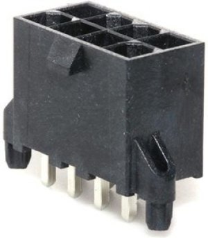 46207-0008, Headers &amp; Wire Housings MINIFIT RTC HDR 8P DR V TIN .062