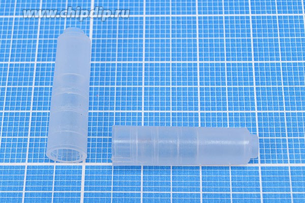 Кожух для клемм размером 4.3мм, 1H, прозрачный, 23xd7мм; №764 клемма кожух d 4,3\\1H \\пр\23xd7