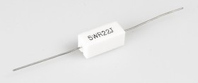 SQP 5 Вт 0.22 Ом, 5%, Резистор проволочный мощный (цементный)