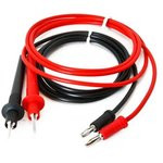 110011, 4 mm Test lead With Needle Test Probe Male, 600V, 10A, 1.2m Lead Length