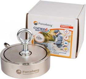 Поисковый магнит двухсторонний Forceberg F600х2, сила сц. 690 кг