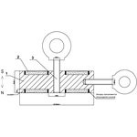 Поисковый магнит двухсторонний Forceberg F600х2, сила сц. 690 кг