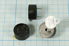 Излучатель звука пьезокерамический без генератора 14x7мм, шаг 7.6мм, аналог HPM14A; зп 14x 7\1~20\\