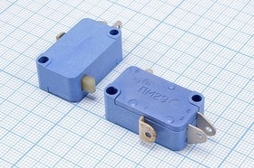 Переключатель концевой(путевой) 29x11 x17, 36&amp;220, 4&amp;8, ON-(ON), H19, ПМ29; №1356 ПКонц 29x11 x17\ 36&amp;220\ 4&amp;8\ON-(ON)\\H19\ПМ29\