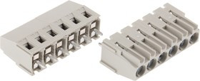 25.163.0653.0, Conn Cage Clamp Terminal Block 6 POS 5.08mm Solder ST Thru-Hole 30A Carton